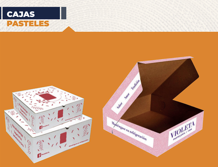 Caja de cartón para pastel