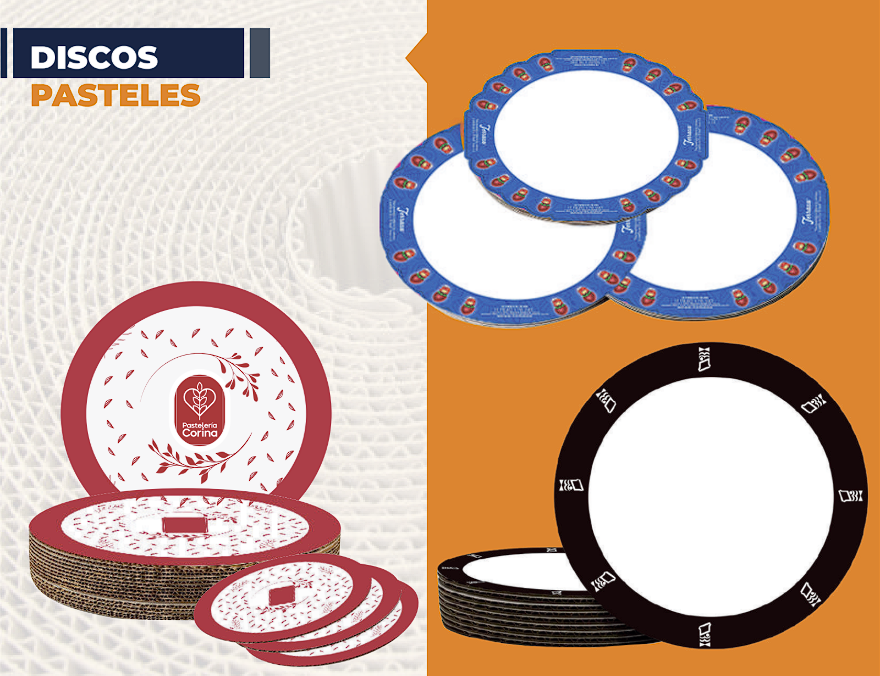 Discos de cartón para pastel
